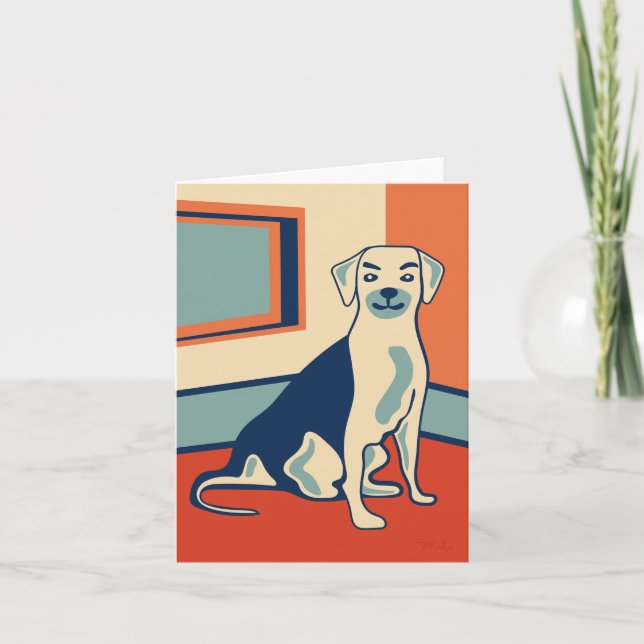 Carte Chien #004 par Phillip Clark ・ PerfectlyHank.com (Devant)