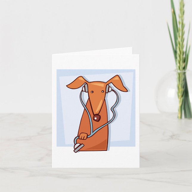 Carte Chien à écouter de la musique drôle casque Pup (Créateur téléchargé)