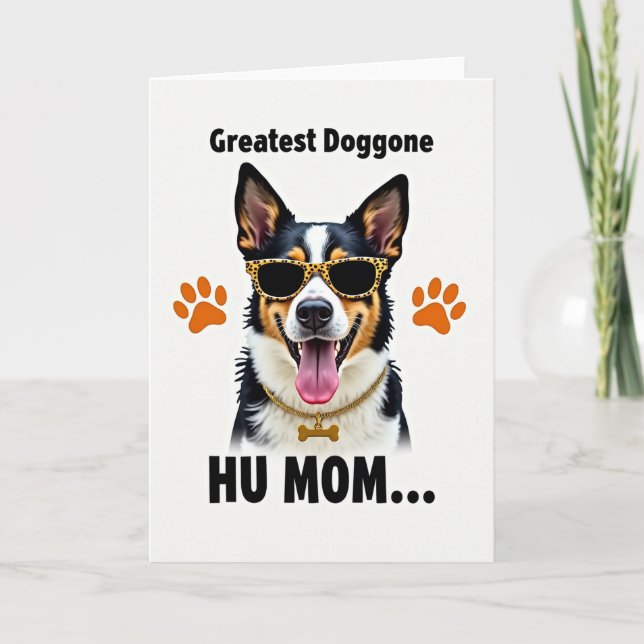 Carte Chien à Imprimé Animal (Devant)