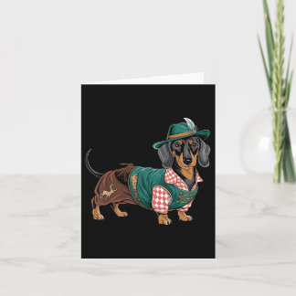 Carte Chien allemand Dachshund Bavarian Weiner Saucisse
