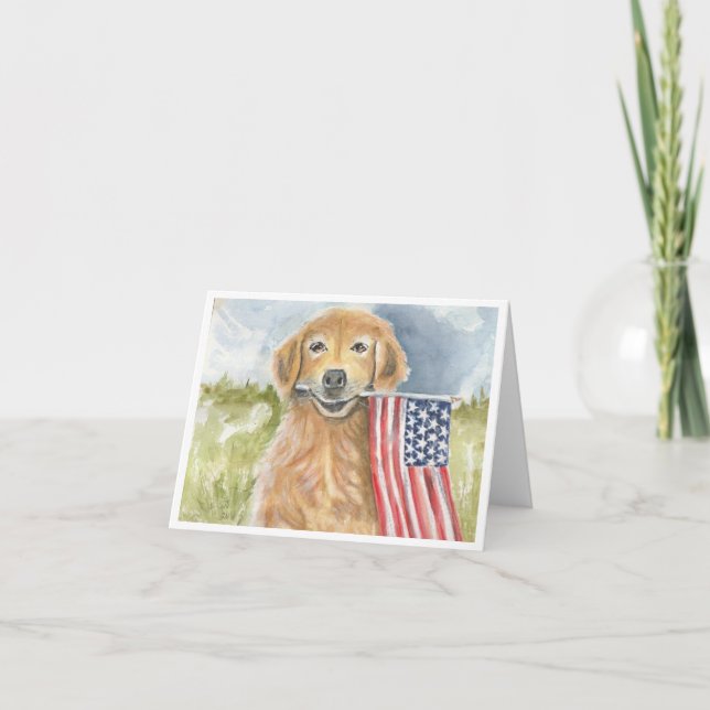 Carte Chien Americana par Sherry (Devant)