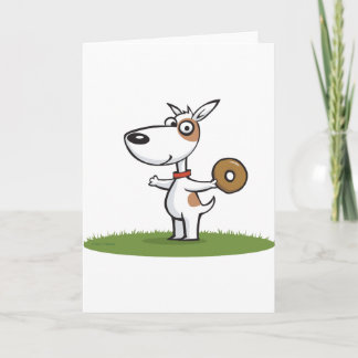 Carte Chien avec Donut
