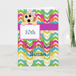 Carte Chien avec mâchoire et bannière d'anniversaire