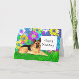 Carte Chien berger allemand Anniversaire
