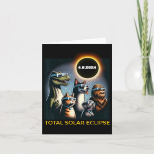 Carte Chien Bigfoot Eclipse Gles Total Solaire Eclipse 2