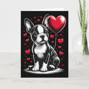 Carte Chien Boston Terrier propriétaire de chien de la S