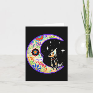 Carte Chien Bouvier Australien Dia De Los Muertos