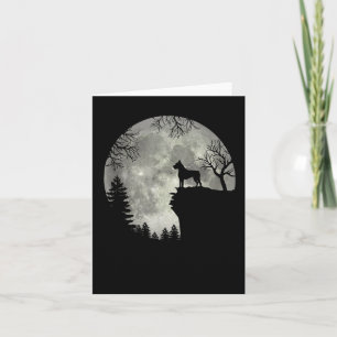 Carte Chien Boxer Et Halloween De La Lune