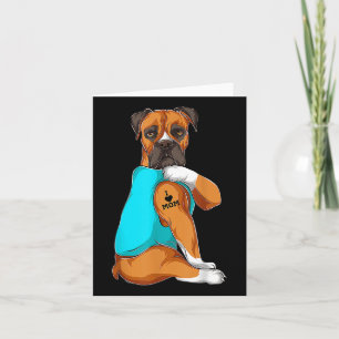 Carte Chien Boxer I Love Maman Tattoo Vêtements Chien Ma