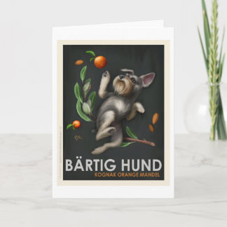 Carte Chien brun