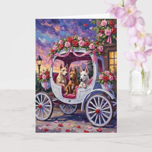 Carte Chien cane corso Saint-Valentin (Orchidée)