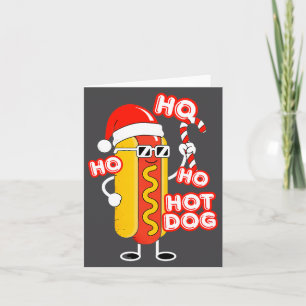 Carte Chien Chaud Ho Ho Drôle de Noël - Chien Chaud de F
