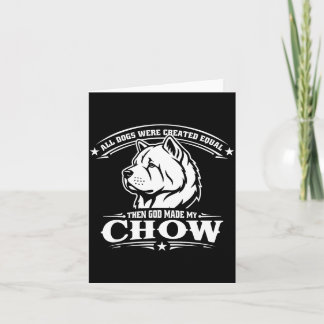 Carte Chien chow chow drôle 