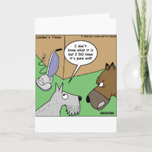 Carte Chien contre aspirateur Cadeaux et objets de colle