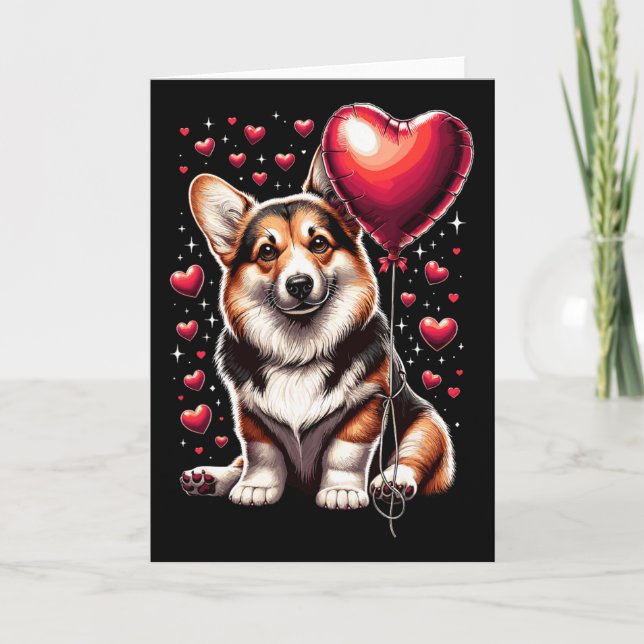 Carte Chien Corgi Saint-Valentin Propriétaire de chien C (Devant)