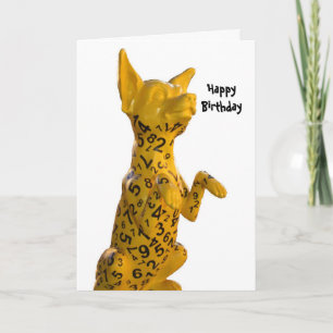 Carte chien d'anniversaire