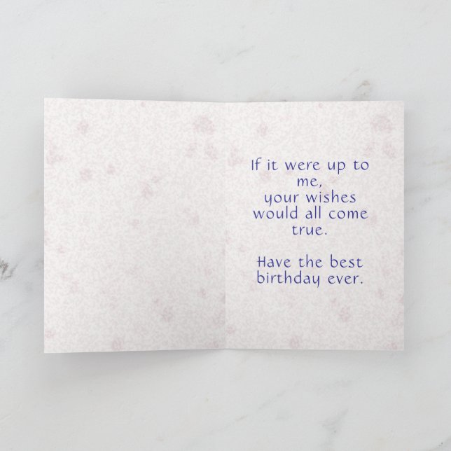 Carte Chien d'anniversaire avec tournesol  (Intérieur)