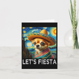 Carte Chien d'Art Cinco De Mayo Fiesta Famille Groupe Co