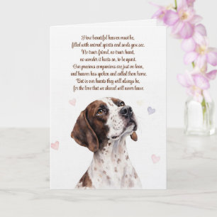 Carte Chien de chasse Pointer Sympathie