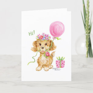 Carte Chien De Chien Fleur D'Anniversaire Vous Êtes Si D