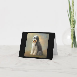 Carte Chien de Collie à poils