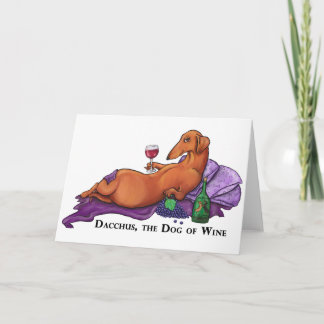 Carte Chien de Dacchus de vin