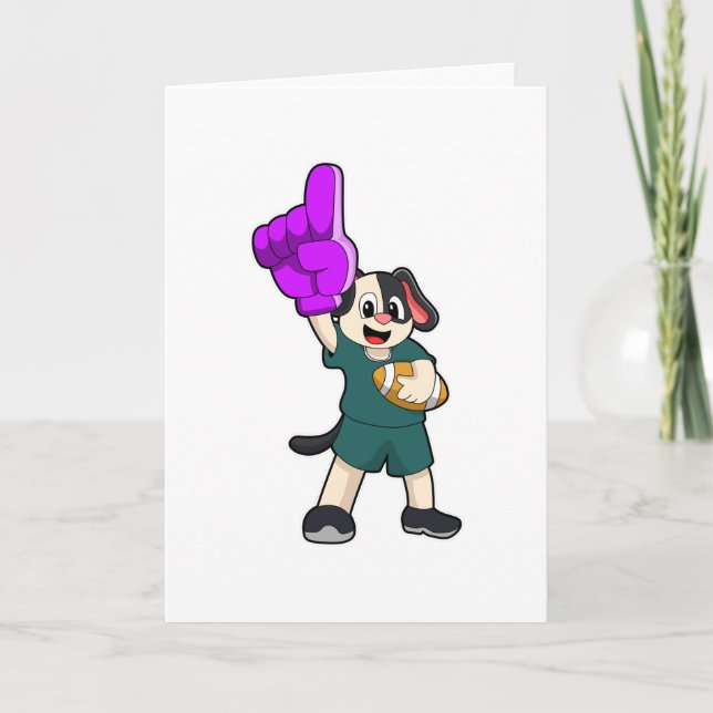 Carte Chien de football Sports (Devant)