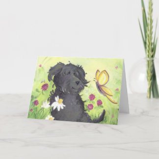 Carte Chien de griffonnage de Labradoodle/carte