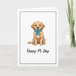 Carte Chien De Jour Personnalisé Avec Symbole Pi   Joyeu