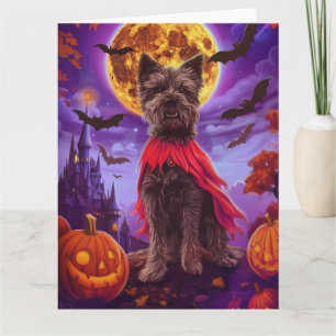 Carte Chien de la baie de Chesapeake Halloween Citrouill