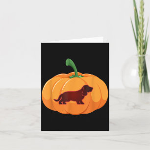 Carte Chien de la fête d'Halloween Citrouille