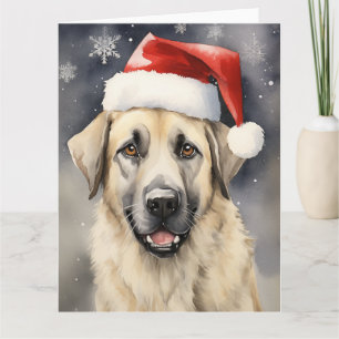 Carte Chien de Noël de Chien de Berger Anatolien Père No