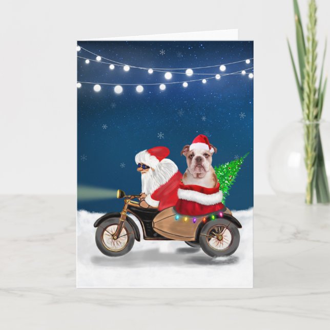Carte Chien de Noël de Noël (Devant)