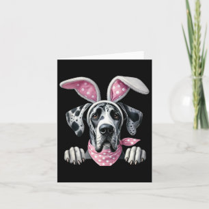 Carte Chien de Pâques Bunny Printemps Grande Danse Chien