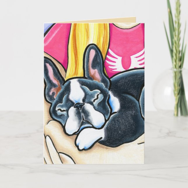 Carte Chien de perte de animal de compagnie qui dit adie (Devant)