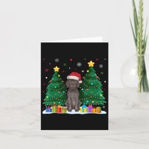 Carte Chien de pointer allemand Père Noël laide Christma
