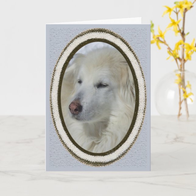 Carte * Chien de sable - Vous avez manqué (Fleur jaune)