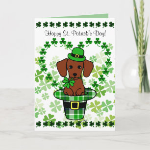 Carte Chien de Saint-Patrick Red Smooth