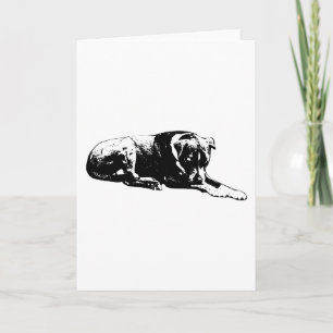 Carte chien de surveillance