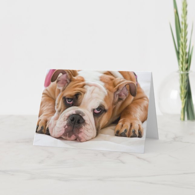 Carte Chien de taureau anglais (Devant)