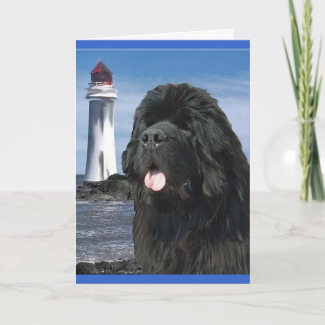 Carte Chien de Terre-Neuve du Rainbow Bridge (Devant)