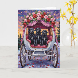 Carte Chien de Terre-Neuve Saint-Valentin 