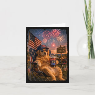 Carte Chien de traçabilité Patriotique du 4 juillet buva