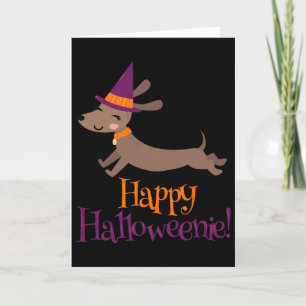 Carte Chien de Vienne Halloween squelette amateur de Dac