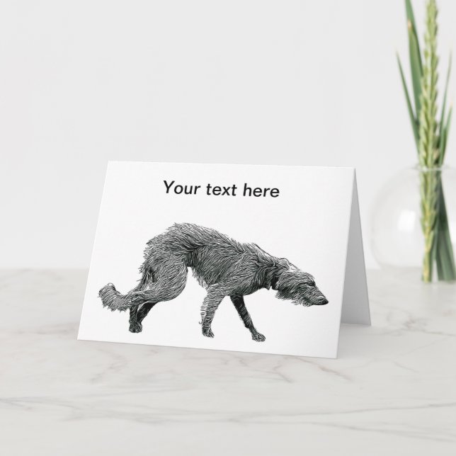 Carte Chien de Whippet Lurcher (Devant)