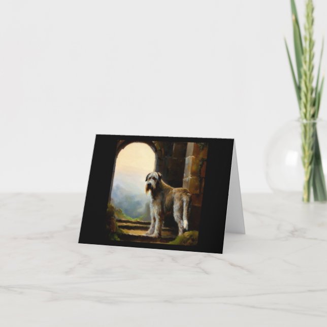 Carte Chien d'Irlande Wolfhound (Devant)