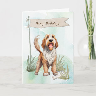Carte Chien D'Otterhound Se Reproduisent À L'Extérieur S