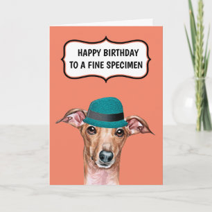 Carte Chien drôle à père mère vin fin humour