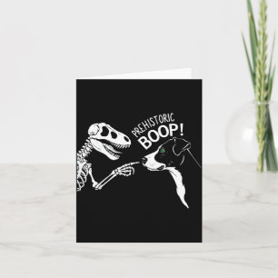 Carte Chien Drôle Et Dinosaure Squelette Halloween Boop