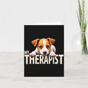 Carte Chien drôle Jrt Puppy Mon Therast Jack Russell Ter